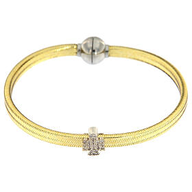 Bracciali AMEN: Bracciale lurex oro angelo argento 925 AMEN