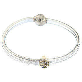 Bracciali AMEN: Bracciale AMEN angelo lurex argento 925 chiusura magnetica