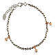 Bracciale stelle rosè in argento 925 finitura rodiata AMEN s3