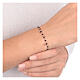 Bracciale argento 925 con cristalli rubino finitura rosè AMEN s4