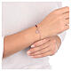 Pink heart bracelet in 925 silver ruby ​​crystals AMEN s2