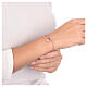 Bracciale cuore rosato e rubino in argento 925 AMEN s2