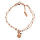Bracciale cuore rosato e rubino in argento 925 AMEN s3