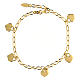 AMEN bracelet with heart-shaped charms, gold plated 925 silver s3