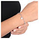 Bracciale cuori AMEN argento 925 finitura rodiata s4