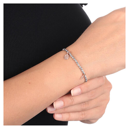 AMEN bracelet with Miraculous Medal, 925 silver with double finish 4