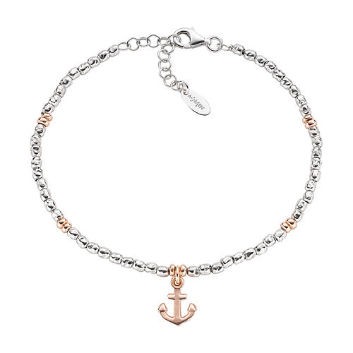 AMEN bracelet with anchor, rhodium-plated 925 silver 1