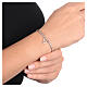 Anchor bracelet AMEN 925 silver rhodium finish s4