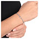 AMEN bracelet with heart-shaped charm, rhodium-plated and rosé 925 silver s4