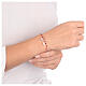Bracciale AMEN cuori rosati e cristalli rossi s2