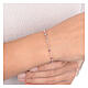 Armband aus 925er Silber von AMEN mit amaranthfarbenen Kristallen und Rosè-Finish s4
