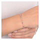 AMEN bracelet with amaranth crystals and Miraculous Medal, rosé 925 silver s4