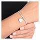 AMEN bracelet with round beads and heart-shaped charm, 925 silver s4