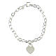 Heart bracelet large chain AMEN in 925 silver s3