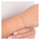 Heart bracelet AMEN rope effect golden finish s4