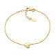 AMEN gold plated bracelet with stylised heart s1