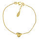 AMEN gold plated bracelet with stylised heart s3