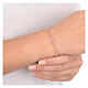 Bracciale Cuori effetto corda AMEN finitura rosata s4