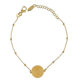 Armband mit Lebensbaum Amen aus vergoldetem 925er Silber