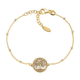 Bracciale Albero della Vita Amen argento 925 dorato