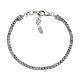Bracciale uomo Amen catena spirale argento 925 brunito s1