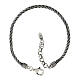 Bracciale uomo Amen catena spirale argento 925 brunito s2