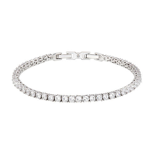 AMEN tennis bracelet of rhodium-plated 925 silver and 0.12 in zircons 2