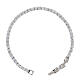 Tennis bracelet Amen 925 silver rhodium zircons 0.3 cm s1