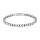 AMEN tennis bracelet, rhodium-plated 925 silver and 0.16 in zircons s2