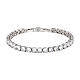 AMEN tennis bracelet, rhodium-plated 925 silver and 0.24 in zircons s2