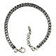 Men's bracelet by AMEN, spiga chain, burnished 925 silver s2