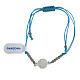 Blue string bracelet in 925 silver little angel s2