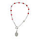 Bracelet Sainte Rita argent 925 cristal rouge s2