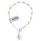 Rosenkranz-Armband Heilige Rita aus 925er Silber mit Rosenblumen s1