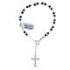 925 silver amethyst cross bracelet s1