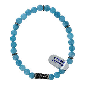 Pulseira elástica angelita prata 925 Nossa Senhora de Lourdes