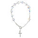 Rosary bracelet 8mm silver 925 crystal beads s1