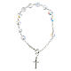 Rosary bracelet 8mm silver 925 crystal beads s2