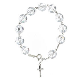 Bracelet with 0.05 in white crystals and 925 silver