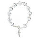 Bracciale cristallo 12 mm argento 925 decina croce s2