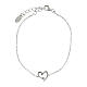 AMEN bracelet with stylised heart and stars, 925 silver and white rhinestones s2