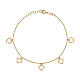 Gold heart bracelet AMEN 9 kt gold s1