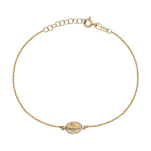 Pulseira AMEN Medalha Milagrosa ouro 9K 1