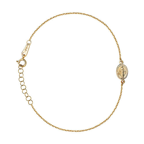 Pulseira AMEN Medalha Milagrosa ouro 9K 3