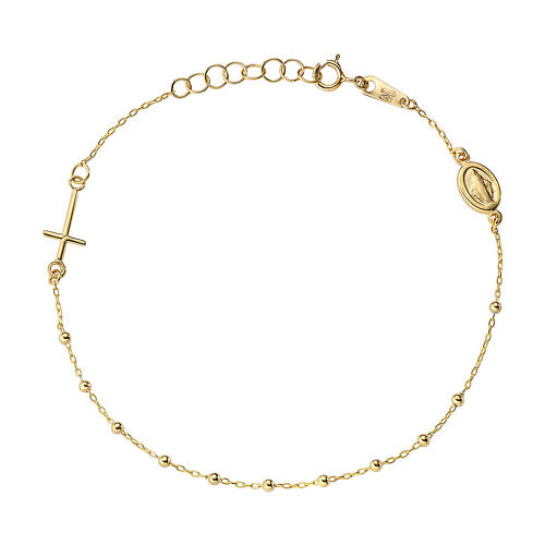 Armband aus 9 kt Gold Wundertätige Madonna AMEN 1