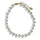 Amen bracelet with 6 mm pearly crystal beads and 925 silver s3