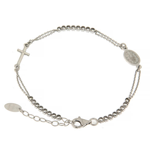 Armband Amen aus 925er Silber mit weißen Zirkonen 2