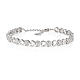 Amen hearts bracelet in 925 silver and white zircons s1