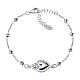 Armband Heiliges Herz Silber 925 changierende Kristalle Amen s1