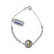 Jubilee 2025 bracelet with hexagonal beads in 925 silver enamel s1